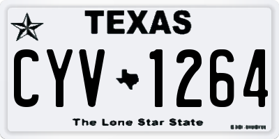 TX license plate CYV1264