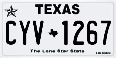 TX license plate CYV1267