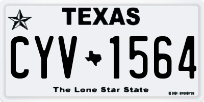 TX license plate CYV1564