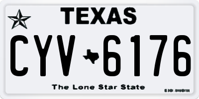 TX license plate CYV6176