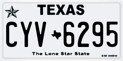 TX license plate CYV6295