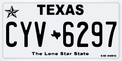 TX license plate CYV6297