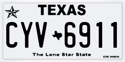 TX license plate CYV6911