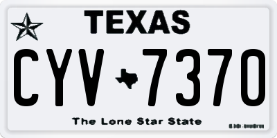 TX license plate CYV7370