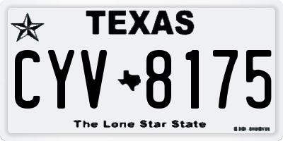 TX license plate CYV8175