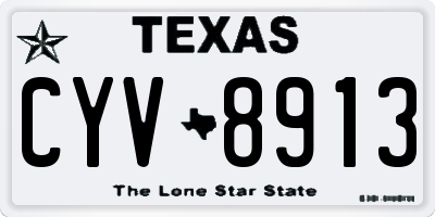 TX license plate CYV8913