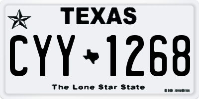 TX license plate CYY1268