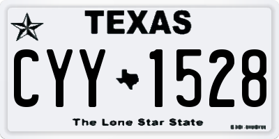 TX license plate CYY1528