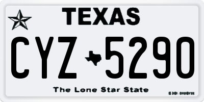 TX license plate CYZ5290