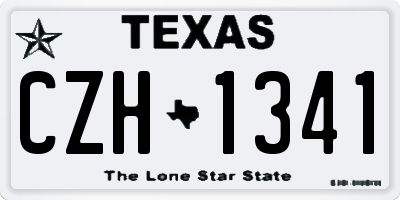 TX license plate CZH1341