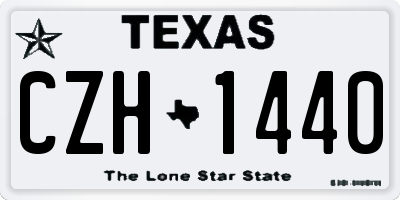 TX license plate CZH1440
