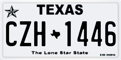 TX license plate CZH1446