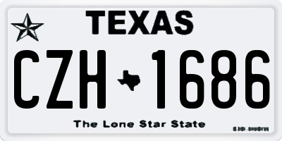 TX license plate CZH1686
