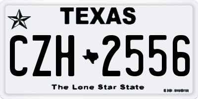 TX license plate CZH2556