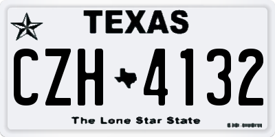 TX license plate CZH4132