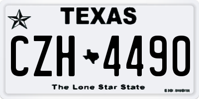 TX license plate CZH4490