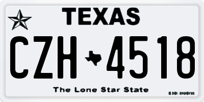 TX license plate CZH4518