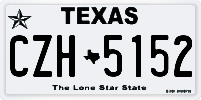 TX license plate CZH5152