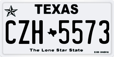 TX license plate CZH5573