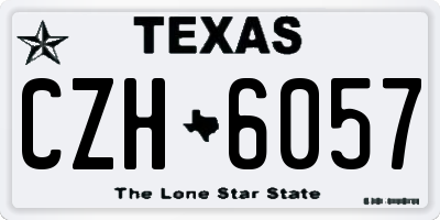 TX license plate CZH6057