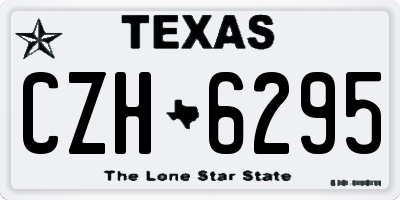 TX license plate CZH6295