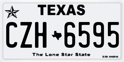 TX license plate CZH6595