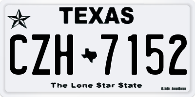 TX license plate CZH7152