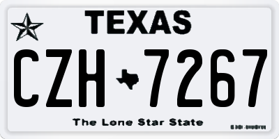 TX license plate CZH7267