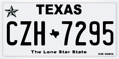 TX license plate CZH7295