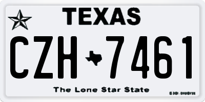 TX license plate CZH7461