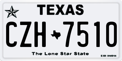 TX license plate CZH7510