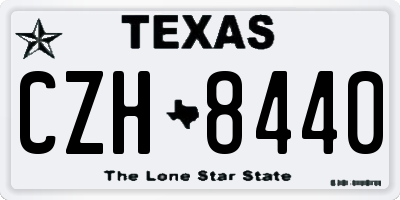 TX license plate CZH8440