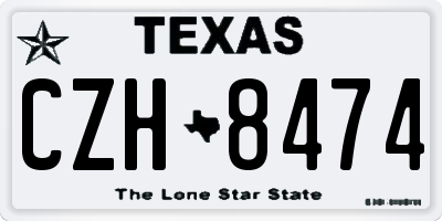 TX license plate CZH8474