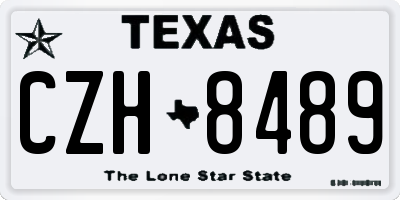 TX license plate CZH8489