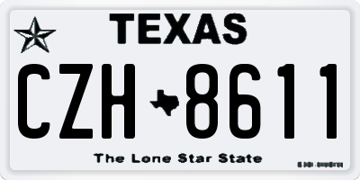 TX license plate CZH8611