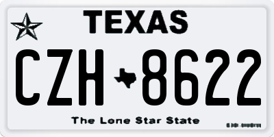 TX license plate CZH8622