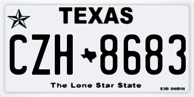 TX license plate CZH8683