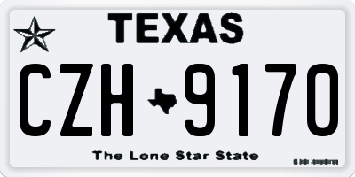 TX license plate CZH9170