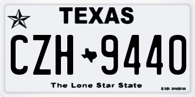 TX license plate CZH9440