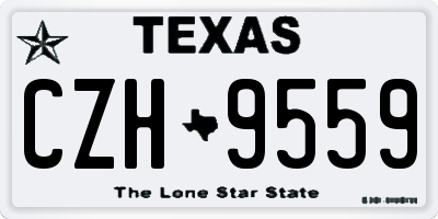 TX license plate CZH9559