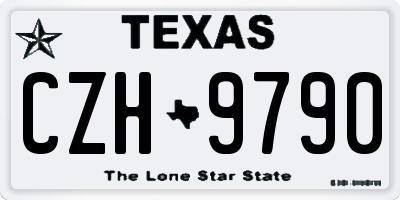 TX license plate CZH9790