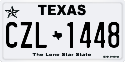 TX license plate CZL1448