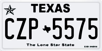 TX license plate CZP5575