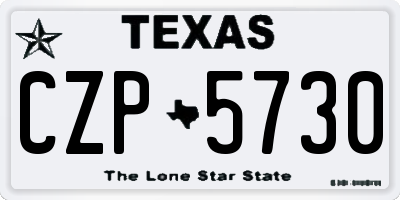 TX license plate CZP5730