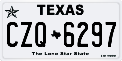 TX license plate CZQ6297