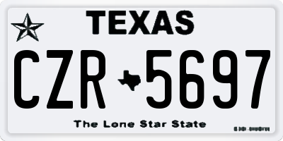 TX license plate CZR5697