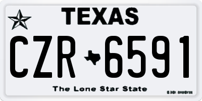 TX license plate CZR6591
