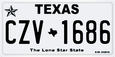 TX license plate CZV1686