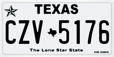 TX license plate CZV5176