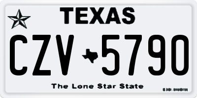 TX license plate CZV5790